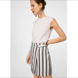 Striped wrap skirt MANGO XXS